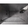 Mexen Kioto-F L Duschwand Walk-in mit Rahmen 115 x 202 cm, transparent 8 mm, gun grau gebürstet - 800-115-174-66-00