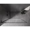 Mexen Kioto-F L Duschwand Walk-in mit Rahmen 60 x 202 cm, transparent 8 mm, Gun Metal - 800-060-174-95-00