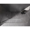 Mexen Kioto-F L Duschwand Walk-in mit Rahmen 55 x 202 cm, transparent 8 mm, gebürsteter Nickel - 800-055-174-97-00