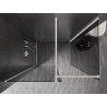 Mexen Kioto-X Duschwand Walk-in 90 x 80 cm, transparent 10 mm, weiß - 800-090-202-20-00-080-X