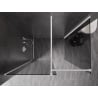 Mexen Kioto-X Duschwand Walk-in 100 x 80 cm, transparent 10 mm, weiß - 800-100-202-20-00-080-X