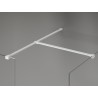 Mexen Kioto-X Duschwand Walk-in 100 x 80 cm, transparent 10 mm, weiß - 800-100-202-20-00-080-X