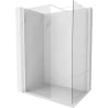Mexen Kioto-X Duschwand Walk-in 140 x 80 cm, transparent 10 mm, weiß - 800-140-202-20-00-080-X