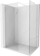 Mexen Kioto-X Duschwand Walk-in 110 x 90 cm, transparent 10 mm, weiß - 800-110-202-20-00-090-X