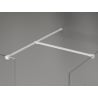 Mexen Kioto-X Duschwand Walk-in 140 x 100 cm, transparent 10 mm, weiß - 800-140-202-20-00-100-X