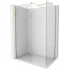 Mexen Kioto-X Duschwand Walk-in 160 x 70 cm, transparent 10 mm, gold - 800-160-202-50-00-070-X
