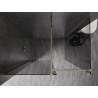 Mexen Kioto-X Duschwand Walk-in 110 x 80 cm, transparent 10 mm, gold - 800-110-202-50-00-080-X