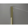 Mexen Kioto-X Duschwand Walk-in 140 x 100 cm, transparent 10 mm, gold - 800-140-202-50-00-100-X