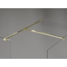 Mexen Kioto-X Duschwand Walk-in 160 x 100 cm, transparent 10 mm, gold - 800-160-202-50-00-100-X