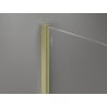 Mexen Kioto-X Duschwand Walk-in 110 x 80 cm, transparent 10 mm, gold gebürstet - 800-110-202-55-00-080-X