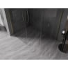 Mexen Kioto-X Duschwand Walk-in 160 x 90 cm, transparent 10 mm, gebürstetes Gold - 800-160-202-55-00-090-X