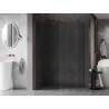 Mexen Kioto-X Duschwand Walk-in 100 x 90 cm, transparent 10 mm, Roségold - 800-100-202-60-00-090-X