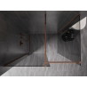 Mexen Kioto-X Duschwand Walk-in 140 x 90 cm, transparent 10 mm, Roségold - 800-140-202-60-00-090-X