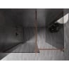 Mexen Kioto-X Duschwand Walk-in 130 x 110 cm, transparent 10 mm, Roségold - 800-130-202-60-00-110-X