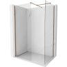 Mexen Kioto-X Duschwand Walk-in 150 x 110 cm, transparent 10 mm, Roségold - 800-150-202-60-00-110-X