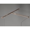 Mexen Kioto-X Duschwand Walk-in 160 x 110 cm, transparent 10 mm, Roségold - 800-160-202-60-00-110-X