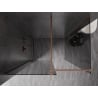 Mexen Kioto-X Duschwand Walk-in 100 x 80 cm, transparent 10 mm, gebürstetes Kupfer - 800-100-202-65-00-080-X
