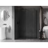 Mexen Kioto-X Duschwand Walk-in 110 x 70 cm, transparent 10 mm, schwarz - 800-110-202-70-00-070-X
