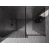 Mexen Kioto-X Duschwand Walk-in 120 x 80 cm, transparent 10 mm, schwarz - 800-120-202-70-00-080-X