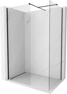 Mexen Kioto-X Duschwand Walk-in 140 x 80 cm, transparent 10 mm, schwarz - 800-140-202-70-00-080-X