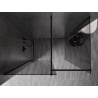 Mexen Kioto-X Duschwand Walk-in 160 x 90 cm, transparent 10 mm, schwarz - 800-160-202-70-00-090-X