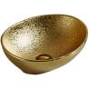 Mexen Elza Aufsatzwaschbecken 40 x 33 cm, gold - 21014050