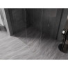 Mexen Kioto-X Duschwand Walk-in 80 x 70 cm, transparent 10 mm, Gun Metal - 800-080-202-95-00-070-X