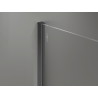Mexen Kioto-X Duschwand Walk-in 80 x 80 cm, transparent 10 mm, Gun Metal - 800-080-202-95-00-080-X