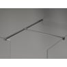 Mexen Kioto-X Duschwand Walk-in 110 x 80 cm, transparent 10 mm, Gun Metal - 800-110-202-95-00-080-X