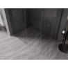 Mexen Kioto-X Duschwand Walk-in 150 x 80 cm, transparent 10 mm, Gun Metal - 800-150-202-95-00-080-X