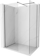 Mexen Kioto-X Duschwand Walk-in 90 x 90 cm, transparent 10 mm, Gun Metal - 800-090-202-95-00-090-X