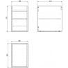 Mexen Box-A Korpus Unterschrank 30 cm, Eiche - 91AX1-0300-470-1-81