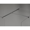 Mexen Kioto-X Duschwand Walk-in 130 x 110 cm, transparent 10 mm, Gun Metal - 800-130-202-95-00-110-X