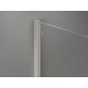 Mexen Kioto-X Duschwand Walk-in 100 x 70 cm, transparent 10 mm, gebürsteter Nickel - 800-100-202-97-00-070-X