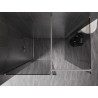 Mexen Kioto-X Duschwand Walk-in 160 x 80 cm, transparent 10 mm, gebürsteter Nickel - 800-160-202-97-00-080-X