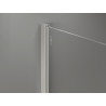 Mexen Kioto-X Duschwand Walk-in 130 x 90 cm, transparent 10 mm, gebürsteter Nickel - 800-130-202-97-00-090-X