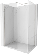 Mexen Kioto-X Duschwand Walk-in 150 x 90 cm, transparent 10 mm, gebürsteter Nickel - 800-150-202-97-00-090-X