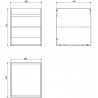Mexen Box-A Korpus 40 cm Unterschrank, Eiche - 91AX1-0400-470-1-81