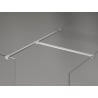 Mexen Kioto-X Duschwand Walk-in 140 x 100 cm, transparent 10 mm, gebürsteter Nickel - 800-140-202-97-00-100-X