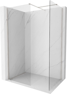 Mexen Kioto-X Duschwand Walk-in 140 x 110 cm, transparent 10 mm, gebürstetes Nickel - 800-140-202-97-00-110-X