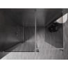 Mexen Kioto-X Duschwand Walk-in 150 x 110 cm, transparent 10 mm, gebürsteter Nickel - 800-150-202-97-00-110-X