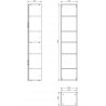 Mexen Box-A Korpus des Badschranks 35 cm, Eiche - 91AX1-1600-300-1-81
