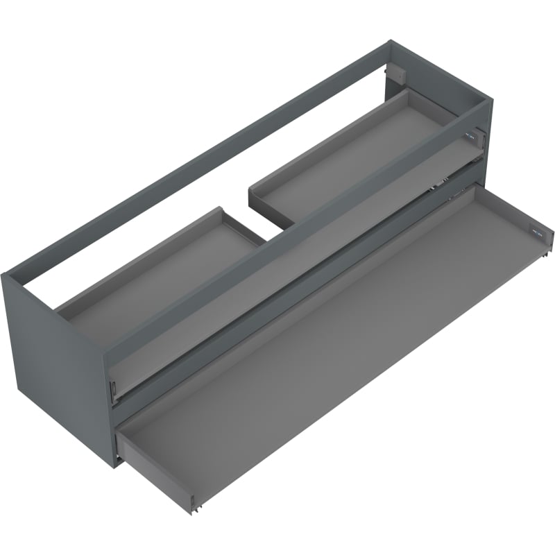 Mexen Box-A Korpus Unterschrank 160 cm, 2 Schubladen, Graphit Matt - 91AX0-1600-470-2-66