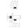 Mexen Cube Winkelanschluss, Chrom - 79300-00
