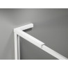 Mexen Kioto-F L Duschwand Walk-in mit Rahmen 60 x 202 cm, transparent 8 mm, weiß - 800-060-174-20-00