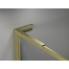 Mexen Kioto-F L Duschwand Walk-in mit Rahmen 100 x 202 cm, transparent 8 mm, gebürstet gold - 800-100-174-55-00