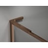 Mexen Kioto-F L Duschwand Walk-in mit Rahmen 55 x 202 cm, transparent 8 mm, Roségold - 800-055-174-60-00