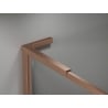 Mexen Kioto-F L Duschwand Walk-in mit Rahmen 100 x 202 cm, transparent 8 mm, gebürstetes Kupfer - 800-100-174-65-00