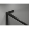 Mexen Kioto-F L Walk-in Duschwand mit Rahmen 70 x 202 cm, transparent 8 mm, schwarz - 800-070-174-70-00