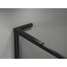 Mexen Kioto-F L Duschwand Walk-in mit Rahmen 75 x 202 cm, transparent 8 mm, schwarz - 800-075-174-70-00